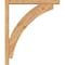 Ekena Millwork Thorton Block Smooth Bracket w/ Offset Brace, Western Red Cedar, 3 1/2"W x 22"D x 26"H BKT0402X22X26THR05SWR - alternate 2